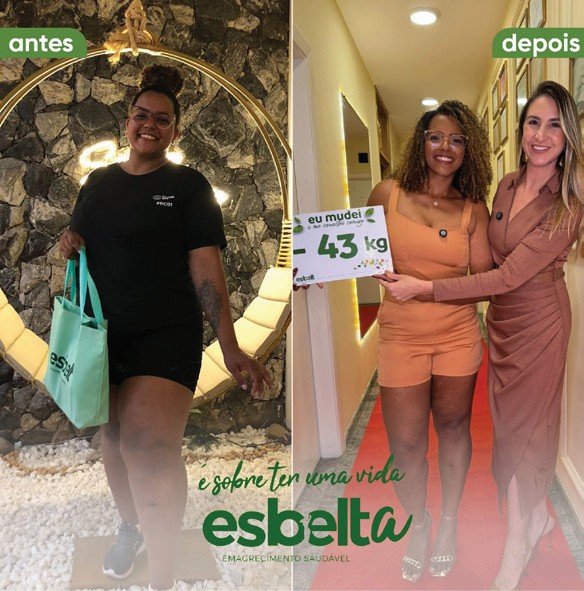 Registro do programa Esbelt fornecido pela clínica